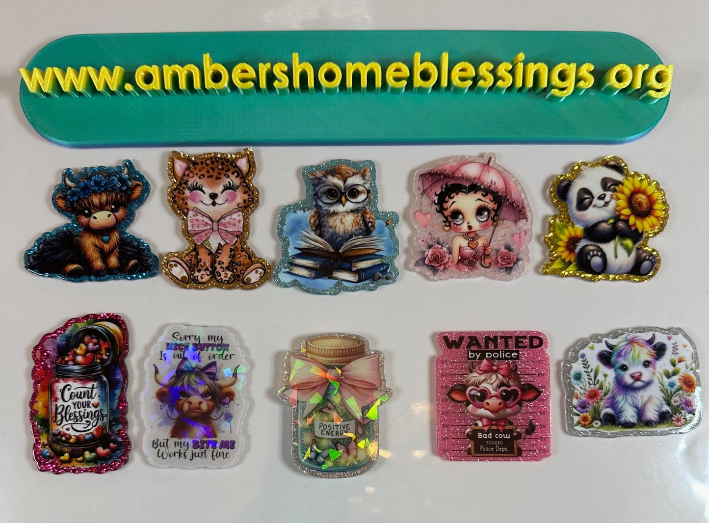 Double sided page clips