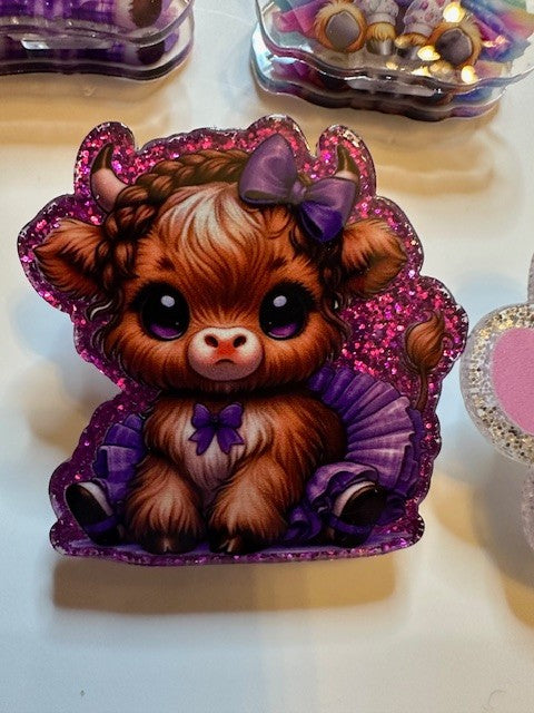 Adorable Highland Tutu Cows Clips