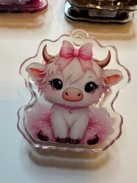 Adorable Highland Tutu Cows Clips