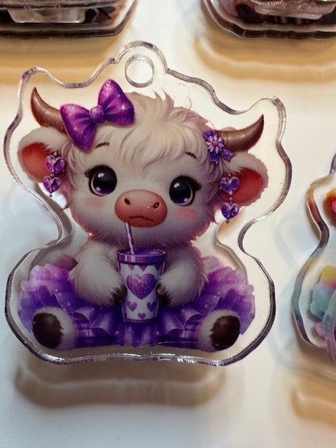 Adorable Highland Tutu Cows Clips