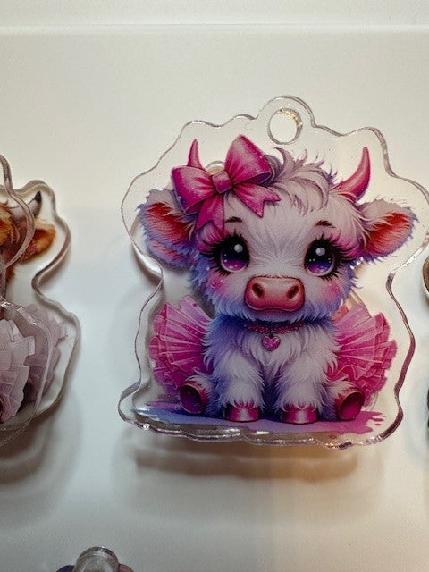 Adorable Highland Tutu Cows Clips