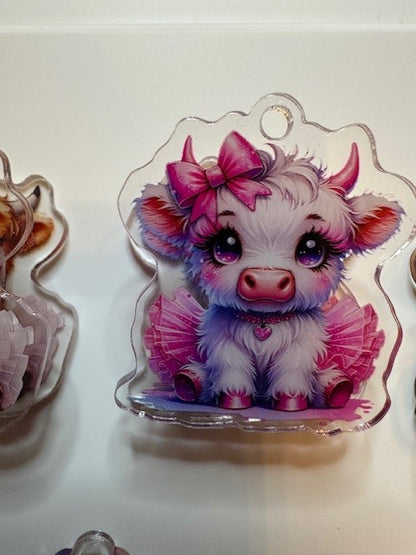 Adorable Highland Tutu Cows Clips