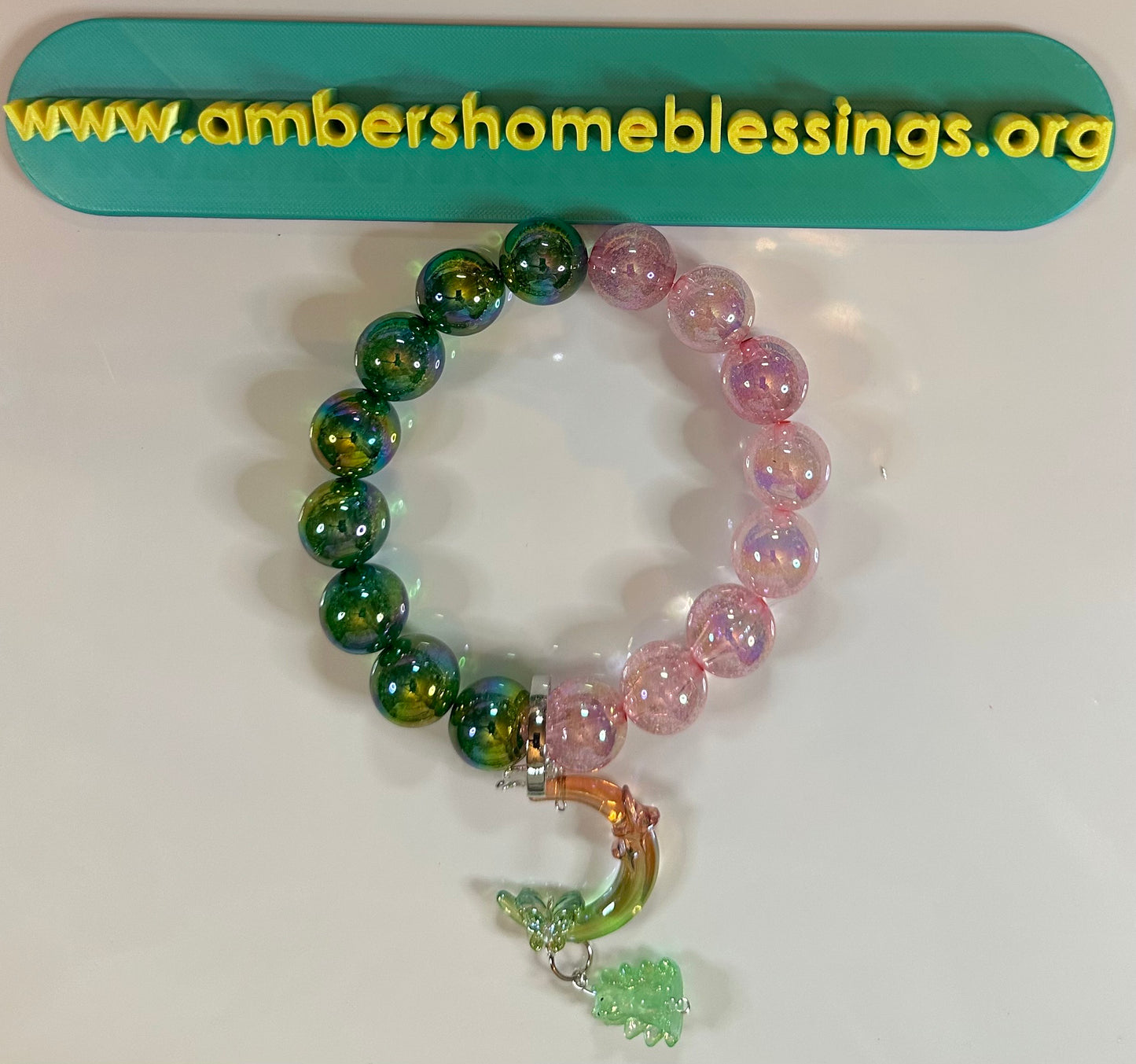 Large Beaded Wristlets with Key Ring