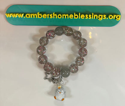 Large Beaded Wristlets with Key Ring