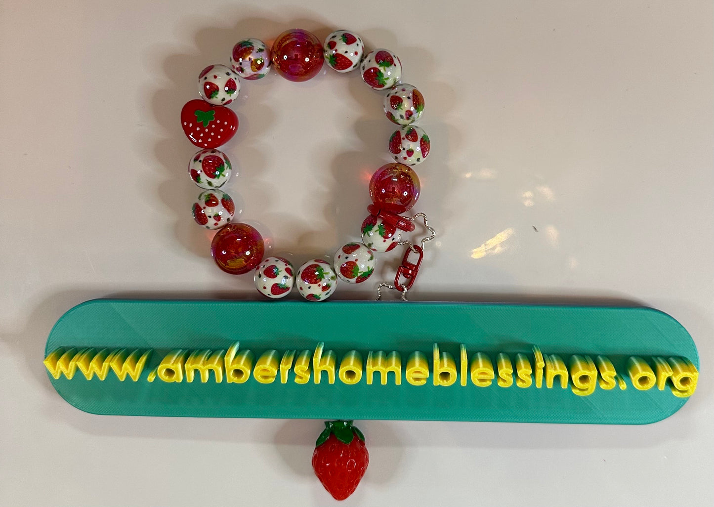 Large Beaded Wristlets with Key Ring