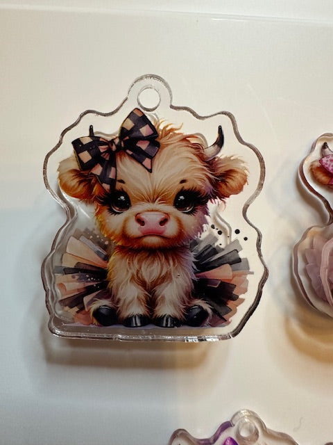 Adorable Highland Tutu Cows Clips